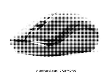 Ilustración gráfica de ratón de computadora de medio tono