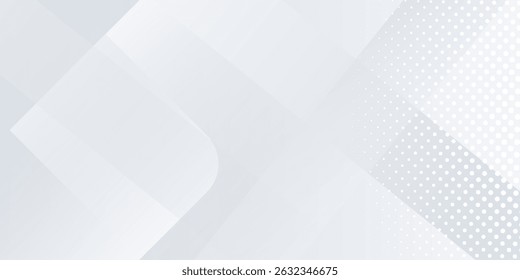 Halftone corner texture. Modern geometric background texture design. tone white and gray color abstract simple style. space concept.