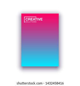 Halftone cover page layouts vector design geometric background. Party posters set halftone gradient texture. Music flyer frame templates. Social media duotone gradient background set Retro cover pages