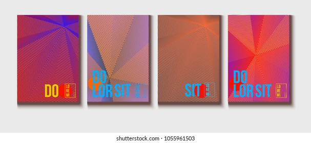 Halftone Covers Template. Modern Blend Funky Corporate Identity. Futuristic Pattern, Geometric Business Backgrounds. Contrast Halftone Covers Template. Vector Iridescent Science Poster Design.
