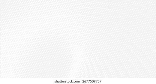 Diseño de patrón de grunge curvado de semitono como fondo blanco