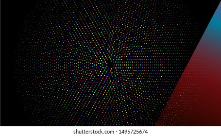 Halftone dark background template premium
