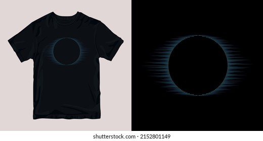 halftone dark moon t-shirt stylish and clothing printable trendy tshirt design. print, industrial products. global swatch.