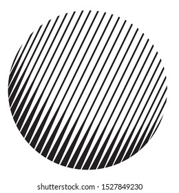 Halftone design element. Sphere, circle. Vector illustration EPS 10 isolated on white background - Vector - Images vectorielles