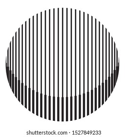 Halftone design element. Sphere, circle. Vector illustration EPS 10 isolated on white background - Vector - Images vectorielles