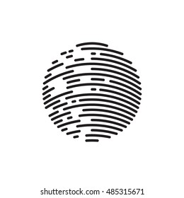 Halftone design element. Sphere, circle. Vector illustration EPS 10 isolated on white background 