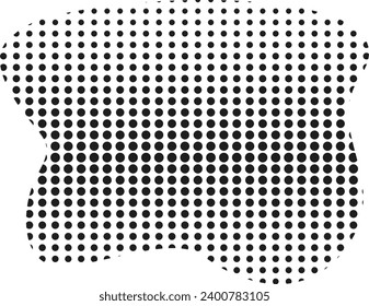 Halftone design elements, effect vector pattern.