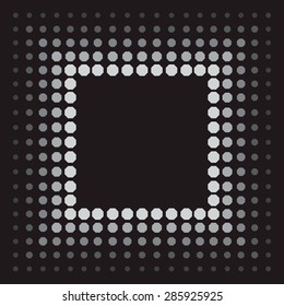 Halftone Design Elements. Stylish Abstract Backgrounds. Vector illustration