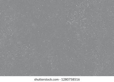 Halftone designed grunge texture. Vintage vector background with place for text or image.
