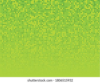 Fondo vectorial verde con puntos de color medio-tono diferente.