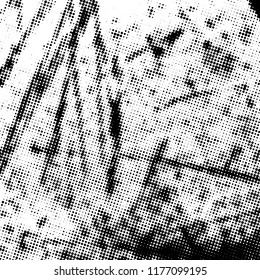 Halftone Distressed Overlay Texture for your design. Abstract Grunge pop art artistic template. EPS10 vector.