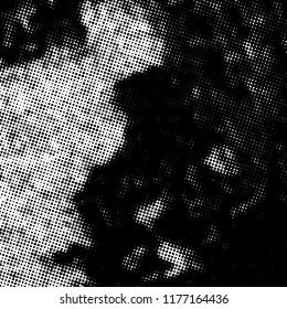 Halftone Distressed Overlay Texture for your design. Abstract Grunge pop art artistic template. EPS10 vector.