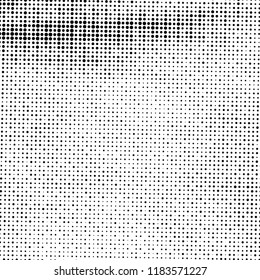 Halftone Distressed Overlay Texture for your design. Empty grunge design element. EPS10 vector.