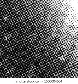 Halftone Distressed Overlay Texture for your design. Abstract Grunge pop art artistic template. EPS10 vector.