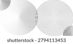 halftone dot abstract background. black circle lines pattern. Futuristic technology concept. Suit for cover, poster, banner, brochure, header, website