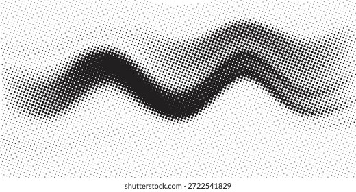 halftone dot abstract background. black circle lines pattern. Futuristic technology concept. Suit for cover, poster, banner, brochure, header, website