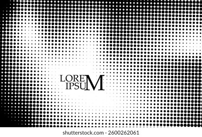 Halftone dot background. hand drawing. Not AI, Vector illustration