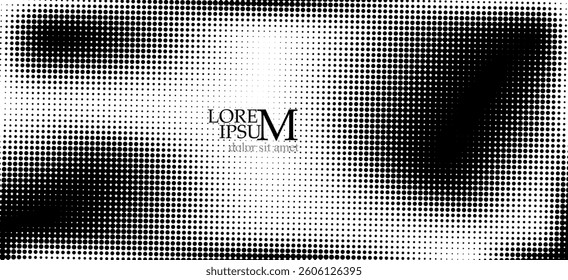 Halftone dot background. hand drawing. Not AI, Vector illustration