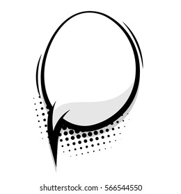Halftone dot background style pop art. Comics book sketch explosion sudden burst bomb. Blank template comic text speech oval bubble. Dialog empty comic box space. Creative idea conversation