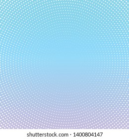 Diseño de punto de semitono en fondo de gradiente pastel