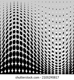 Halftone dot. Fade gradient. Background dots. Dot noise texture. Overlay effect. Gradation opacity transition. Vector monochrome wave.