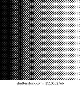 Halftone dot gradient pattern. Pop art halftone template. Black and white background.Vector illustration