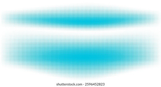 Halftone dot gradient pattern texture set isolated on white background. Dots dot dots ...