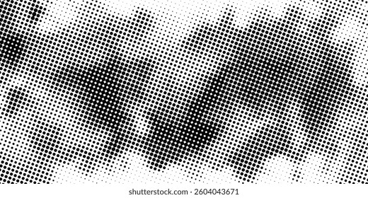 Halftone dot gradient pattern texture set isolated on white background. Dots dot dots ...