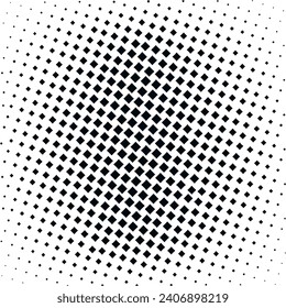 halftone dot pattern background vector illustration, rectangle circle dot effect  