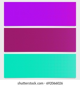 Halftone dot pattern banner design - vector illustration from circles in varying sizes