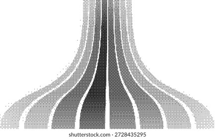 Diseños de patrón de punto de semitonos en blanco y negro