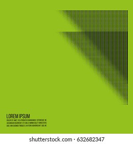 Halftone dot pattern, element, graphic for dtp, dpi prepress or generic concepts. Texture. Vector modern background for posters, sites, postcards, interior design, business cards. 