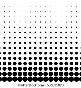 Halftone dot pattern, element, monochrome abstract graphic for dtp, dpi prepress or generic concepts. Vector modern background for posters, sites, postcards, interior design, business cards.