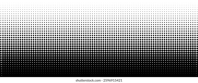 Halftone dot pattern gradient background circle comic fade