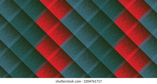 Halftone Dot Rhombus Shapes Vector Geometric Seamless Pattern. Points Grain Texture Background Design. Halftone Dots Gradient Ornament. Bauhaus Mosaic Flock Swatch. Grunge Tileable Pattern.