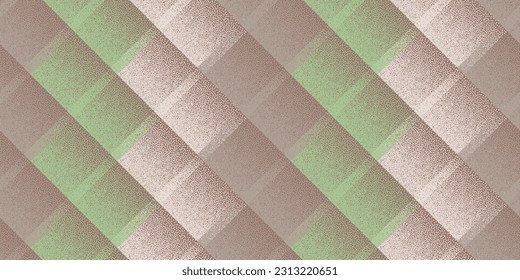 Halftone dot rhombus shapes vector geometric seamless pattern. Pointillism texture background design. Square grid diagonal stripes. Abstract textile print. Minimal cloth repetitive print