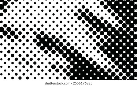 Halftone dot. Seamless border pattern. Fade gradient. Background dots. Point noise texture. Overlay effect. Gradation opacity transition. Half tone polka. Pop art polkadot design. Dotted poka. Vector