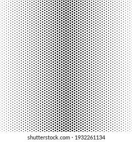 Halftone Dot. Seamless Pattern. Fade Gradient. Background Dots. Point Noise Texture. Overlay Effect. Gradation Opacity Transition. Half Tone Polka. Pop Art Design. Dotted Poka. Polkadot Patern. Vector