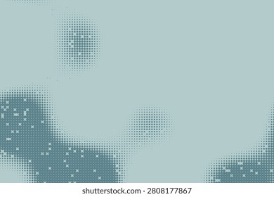 Halftone dot texture abstract cloud formations in muted teal and gray tones dottexture abstractclouds