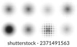 Halftone dot tone grunge effect abstract pattern texture vector graphic retro illustration.gradient geometric element art shape modern creative pop wallpaper vintage monochrome print frame