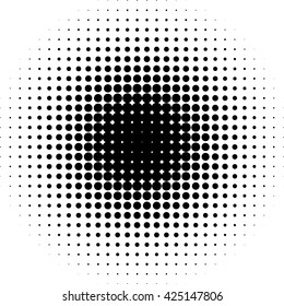 Halftone Dot Vector Pattern Texture Background, Overlay Abstract Geometric Dots On White Screen