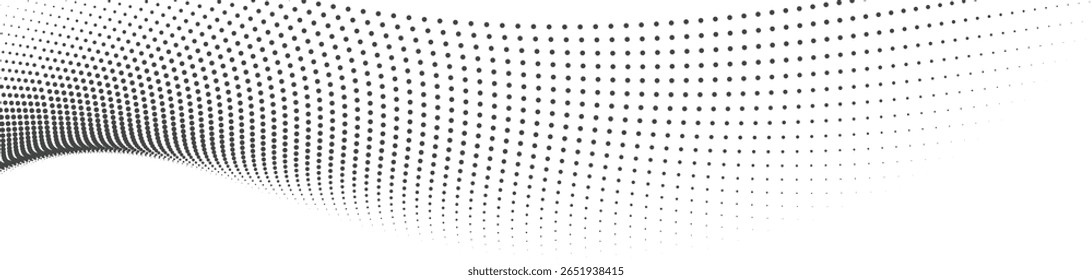 Halftone Dot Wave Pattern for Website Backgrounds, Modern Posters, Business Presentations, Digital Art, and Clean Graphic Design Projects