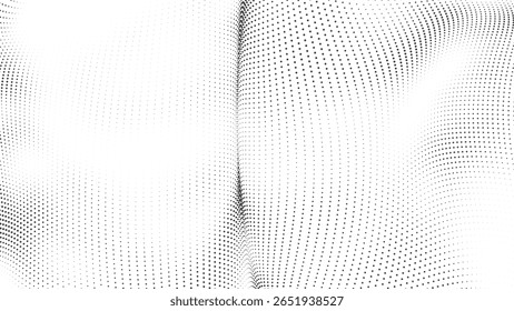 Halftone Dot Wave Pattern for Website Backgrounds, Modern Posters, Business Presentations, Digital Art, and Clean Graphic Design Projects