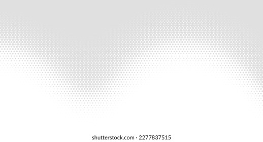 Halftone dots abstract background. Wavy dotted texture. Vector illustration. 