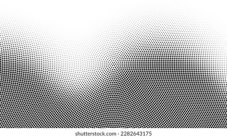 El semitono tiene un fondo abstracto. Textura punteada ondulada. Ilustración vectorial. 
