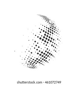 halftone dots abstract business vector design.