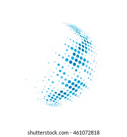 halftone dots abstract business vector design.