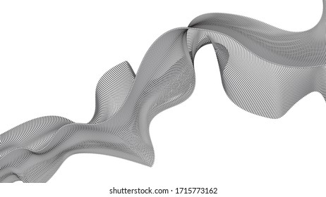 halftone dots abstract wave vector Illustration for design