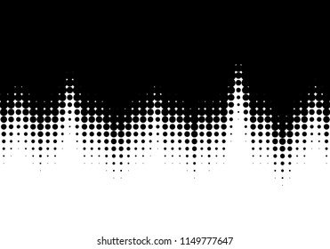 Halftone dots background. Abstract asymmetric pattern of dots