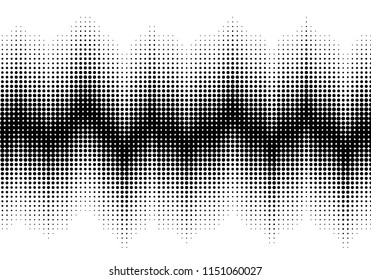 Halftone dots background. Abstract asymmetric pattern of dots